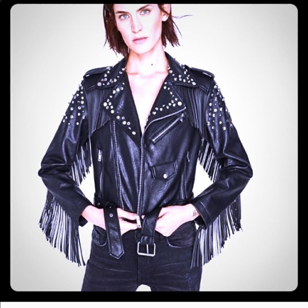 HOST PICK! ⛏️ Studded leather fridge Zara Jacket - Picture 2 of 10